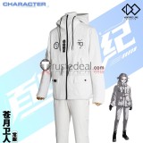The Hundred Line Last Defense Academy Eito Aotsuki Daily Outfit White Cosplay Costume