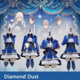 Girls Band Cry Diamond Dust Ai Rin Hina Nana Performance Blue Cosplay Costume