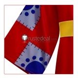 One Piece Wano Country Luffy Red Cosplay Costume