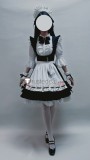 Final Fantasy XIV FF14 Miqo'te Housemaid Maid Dress Cosplay Costume 2