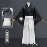 Kimetsu no Yaiba Demon Slayer Muzan Kibutsuji Kimono Demon Kaigaku Black Cosplay Costumes