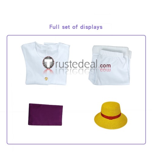 One Piece Gear 5 Monkey D. Luffy Nika White Cosplay Costume