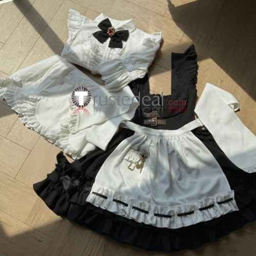 Final Fantasy XIV FF14 Miqo'te Housemaid Maid Dress Cosplay Costume 2
