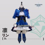 Girls Band Cry Diamond Dust Ai Rin Hina Nana Performance Blue Cosplay Costume