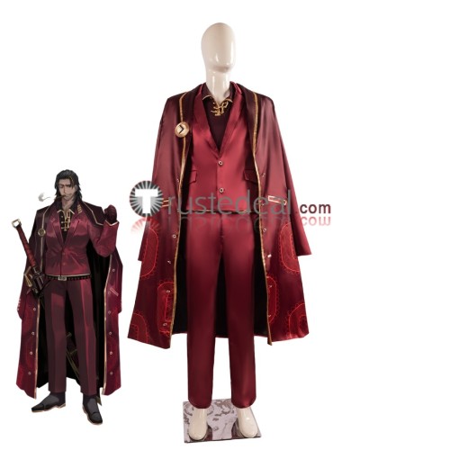 Limbus Company Lei Heng Red Suit Cosplay Costume