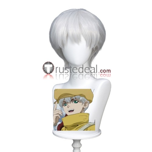 Dr. Stone Ukyo Saionji Luna Wright Francois Grey Pink Blonde Cosplay Wigs