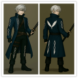 Devil May Cry Vergil Blue Black Cosplay Costume