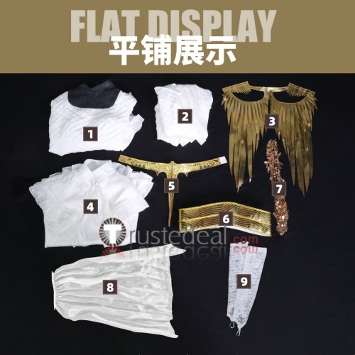 Dark Souls Dark Sun Gwyndolin Gothic White Cosplay Costume