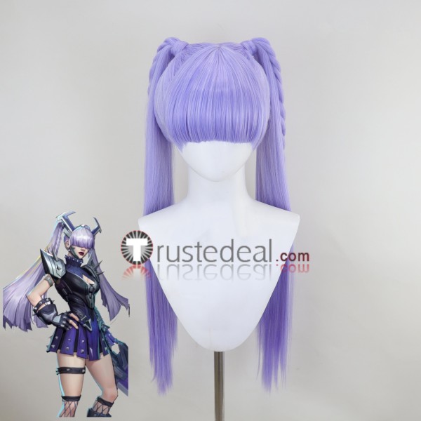 Marvel Rivals Magik Punkchild Skin Purple Styled Cosplay Wig
