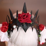 Monster Hunter Wilds MHWilds Thorny Flower Spider Lala Barina Black Red Cosplay Costume