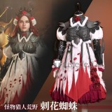 Monster Hunter Wilds MHWilds Thorny Flower Spider Lala Barina Black Red Cosplay Costume