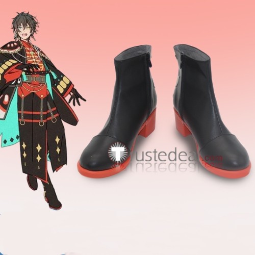 Ensemble Stars Valkyrie Mika Kagehira Black Blue Cosplay Shoes Boots