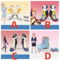 Ensemble Stars Fine Tori Himemiya White Blue Cosplay Shoes Boots