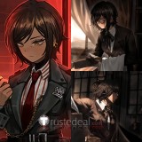 Limbus Company Outis Don Quixote Rien Black Silver Brown Styled Cosplay Wig