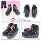Ensemble Stars Valkyrie Mika Kagehira Black Blue Cosplay Shoes Boots