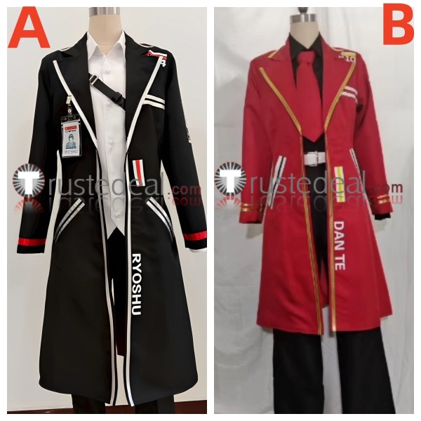 Limbus Company Ryoshu Dante Black Red Suit Cosplay Costume 2