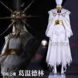 Dark Souls Dark Sun Gwyndolin Gothic White Cosplay Costume