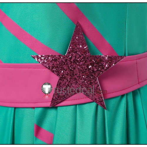 Winx Club Stella Casual Outfit Daily Green Dress Cosplay Costume