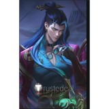 League of Legends LOL Obsidian Dragon Skin Sett Spirit Blossom Skin Cassiopeia Fiend Queller Yone Black Purple Green Styled Cosplay Wig