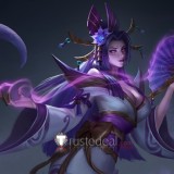 League of Legends LOL Obsidian Dragon Skin Sett Spirit Blossom Skin Cassiopeia Fiend Queller Yone Black Purple Green Styled Cosplay Wig