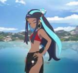 Pokemon Sword and Shield Gym Leader Rurina Nessa Casual Twilight Wings Red Cosplay Costume