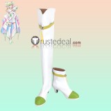 You and Idol Precure Cure Zukyoon Cure Kiss Awakening Harmony Black White Cosplay Shoes Boots