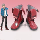 Ensemble Stars Undead Koga Ogami Black Red Cosplay Shoes Boots