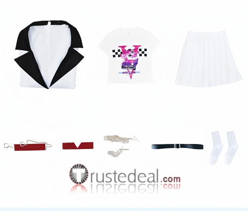Link Click Li Tianxi  NEO AURORA White Cosplay Costume