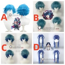 Wuthering Waves Brant Iuno Blue Highlights Styled Cosplay Wigs
