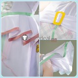 You and Idol Precure Cure Zukyoon Cure Kiss Meroron Awakening Harmony Purple White Dress Cosplay Costume