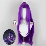 League of Legends LOL Obsidian Dragon Skin Sett Spirit Blossom Skin Cassiopeia Fiend Queller Yone Black Purple Green Styled Cosplay Wig