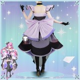 You and Idol Precure Cure Zukyoon Cure Kiss Meroron Awakening Harmony Purple White Dress Cosplay Costume