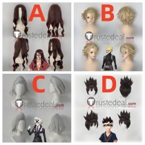 Dr. Stone Tsukasa Shishio Stanley Snyder Xeno Houston Wingfield Chrome Brown Blonde Grey Black Styled Cosplay Wig