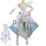 You and Idol Precure Cure Zukyoon Cure Kiss Meroron Awakening Harmony Purple White Dress Cosplay Costume