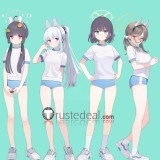 Blue Archive Kuda Izuna Tsukiyuki Miyako Sorai Saki Kasumizawa Miyu Kazekura Moe Sports Set Cosplay Costume
