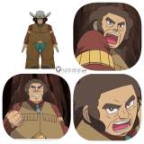 Pokemon Gym Leader Clay Brown Styled Cosplay Wig