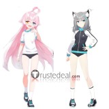 Blue Archive Sunaookami Shiroko Takanashi Hoshino Sports Set Blue Cosplay Costumes