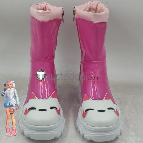 Overwatch Kiriko Mei Rainy Day LE SSERAFIM Antifragile Skin Pink Black Purple Cosplay Boots Shoes