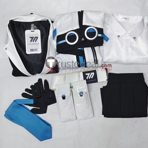 Blue Archive Seminar Treasurer Hayase Yuuka White Formula Set Cosplay Costume