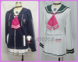Blue Archive After School Sweets Club Kyouyama Kazusa Sailor Set Blue Black Cosplay Costumes