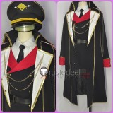 Blue Archive Pandemonium Society President Hanuma Makoto Formula Military Uniform Black Cosplay Costume