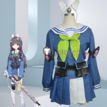 Blue Archive SRT RABBIT Team Kasumizawa Miyu Sailor Set Blue Cosplay Costume