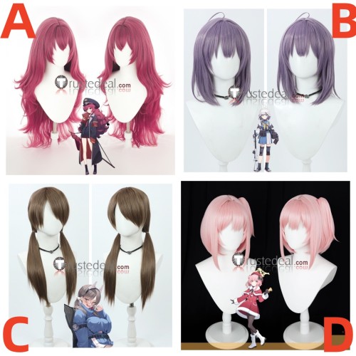 Blue Archive Natsume Iroha Sorai Saki Kazekura Moe Sumi Serina Red Pink Purple Brown Cosplay Wigs