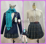 Blue Archive Countermeasures Committee Sunaookami Shiroko Uniform Dark Blue Cosplay Costume