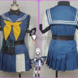 Blue Archive SRT RABBIT Team Sorai Saki Sailor Set Blue Cosplay Costume
