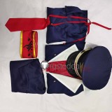 Blue Archive Pandemonium Society Natsume Iroha Military Uniform Dark Blue Cosplay Costume