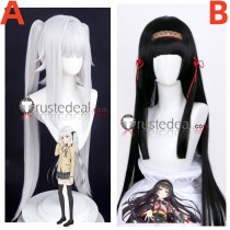 Bishoujo Mangekyou Renge Kagarino Kirie Black Silver White Cosplay Wigs