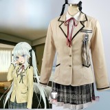 Bishoujo Mangekyou Kagarino Kirie School Uniform Apricot Cosplay Costume