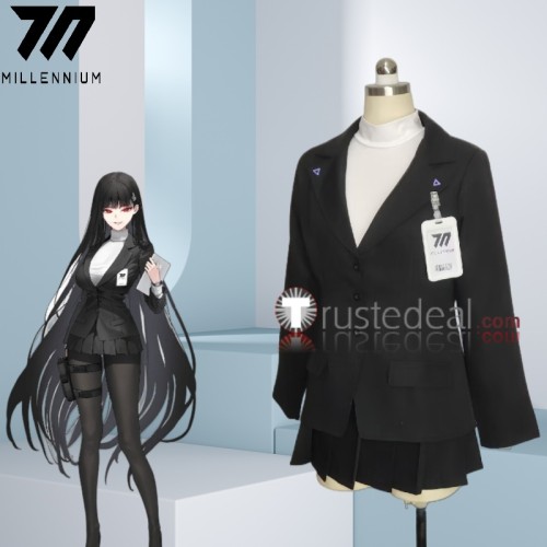 Blue Archive Seminar Tsukatsuki Rio Formula Black Set Cosplay Costume