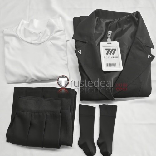 Blue Archive Seminar Tsukatsuki Rio Formula Black Set Cosplay Costume